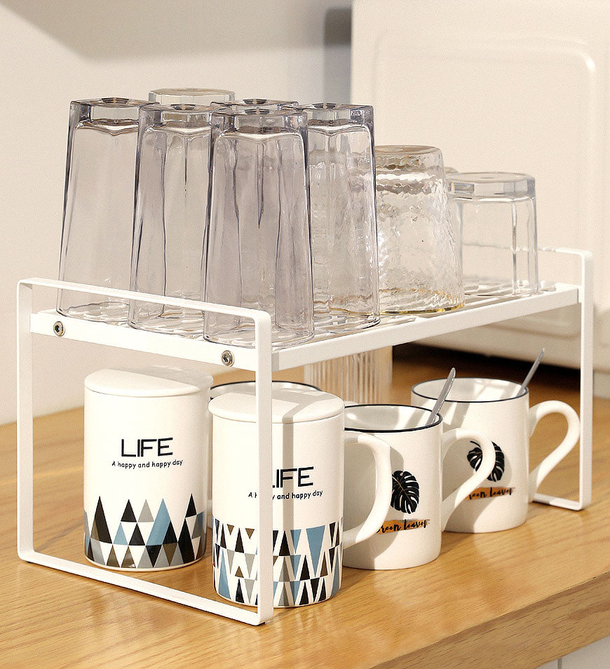 SpaceSaver® Expandable Countertop Organizer in Steel with Rust Resistant
