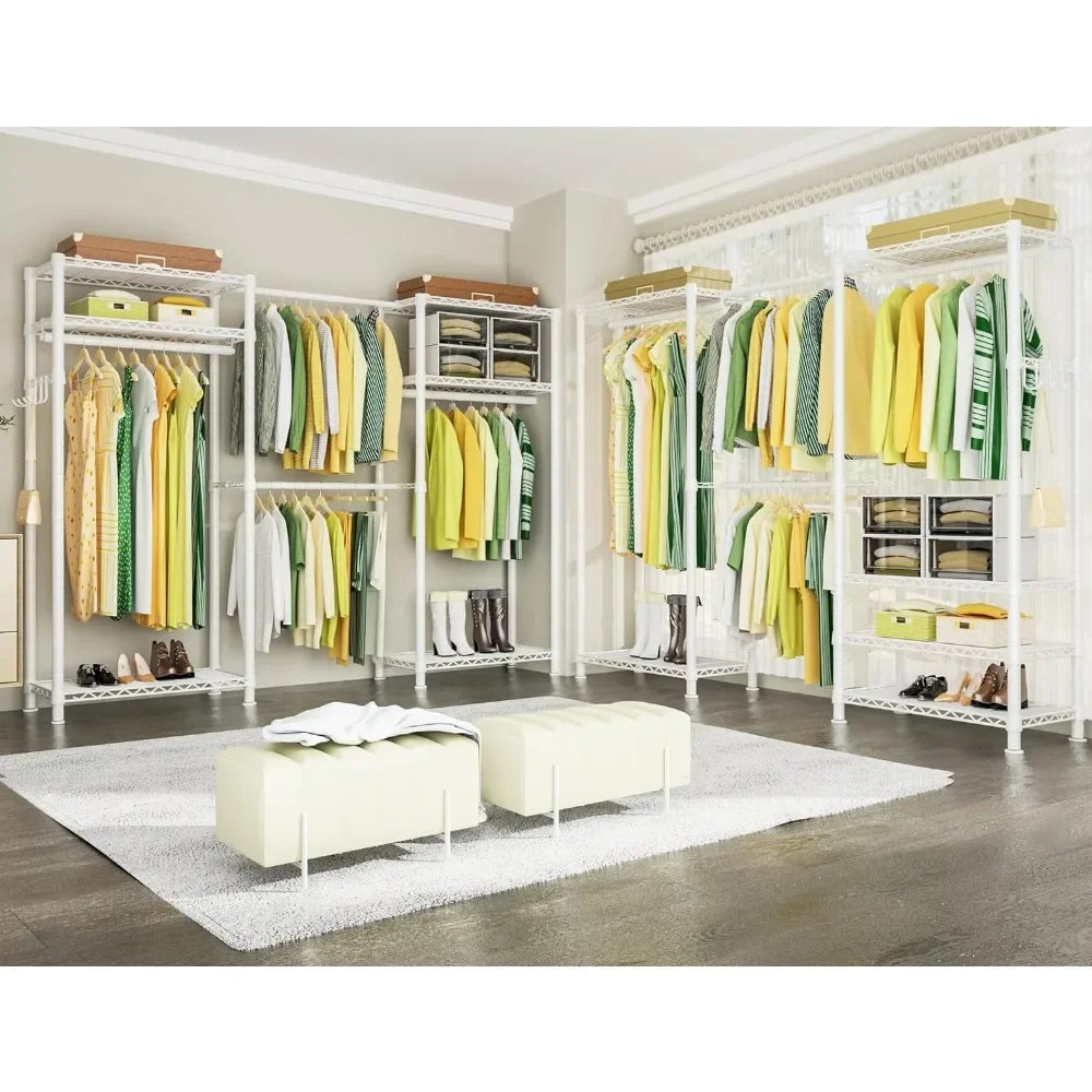 SpaceSaver® Expandable Closet Organizers and Storage with 4 Hanging Rods