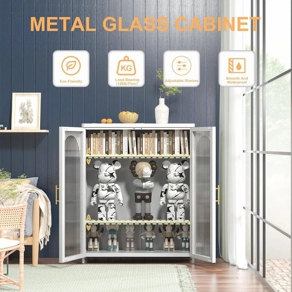 SpaceSaver® Metal Storage Cabinet with Glass Doors